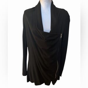 Red 23 Women’s Tunic Size Medium Black Long Sleeve Side Zip